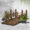 150cm Wooden Garden Bridge Arch Design Fir Wood Outdoor Decorative Bridge