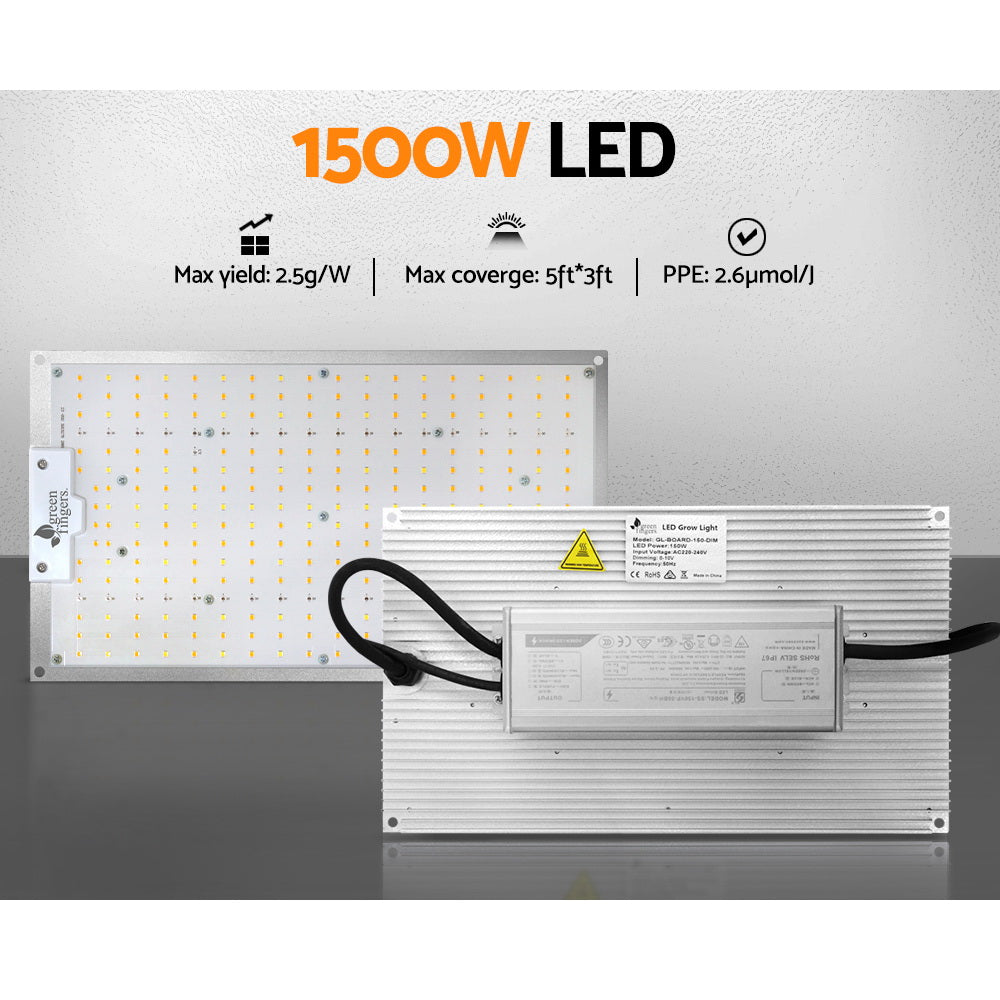 Max 1500W Grow Light LED Full Spectrum Indoor Plant All Stage Growth