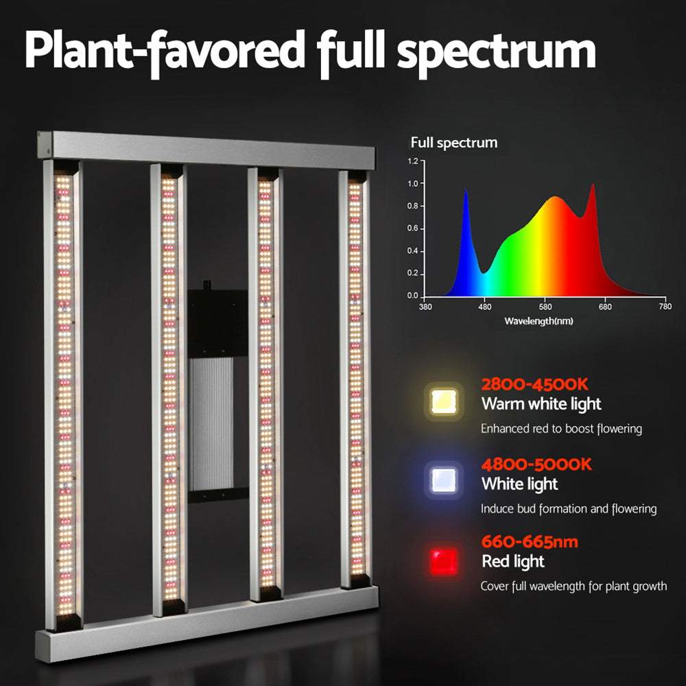 Green Fingers Max 3200W Grow Light LED Full Spectrum Indoor Plant All Stage Growth