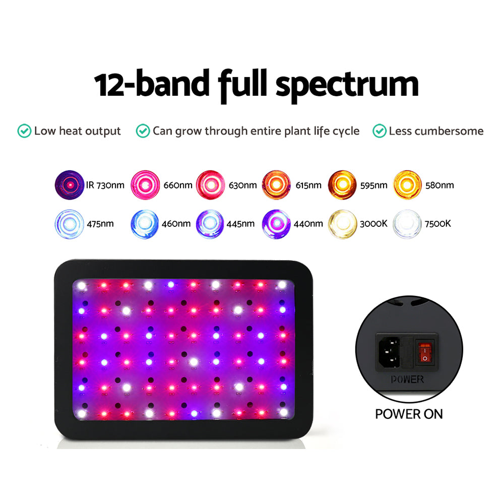 600W Grow Light LED Full Spectrum Indoor Plant All Stage Growth