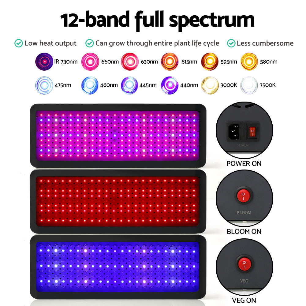 2000W Grow Light LED Full Spectrum Indoor Plant All Stage Growth