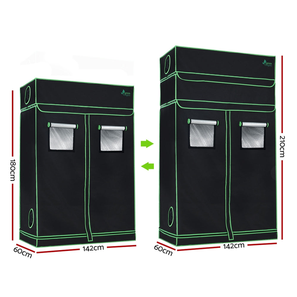 Grow Tent 120x60x210CM Height Adjustable Hydroponics Kit Indoor Grow System