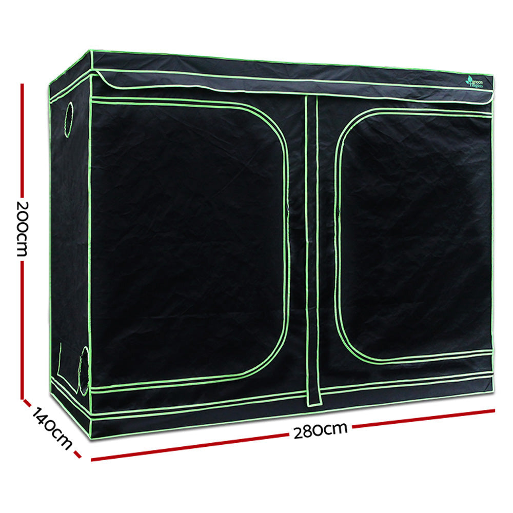 Grow Tent Light Kit 280x140x200CM 2000W LED 6" Vent Fan, Grow Tent Light Kit LED 2000W Full Spectrum 6" Vent 280x140x200CM