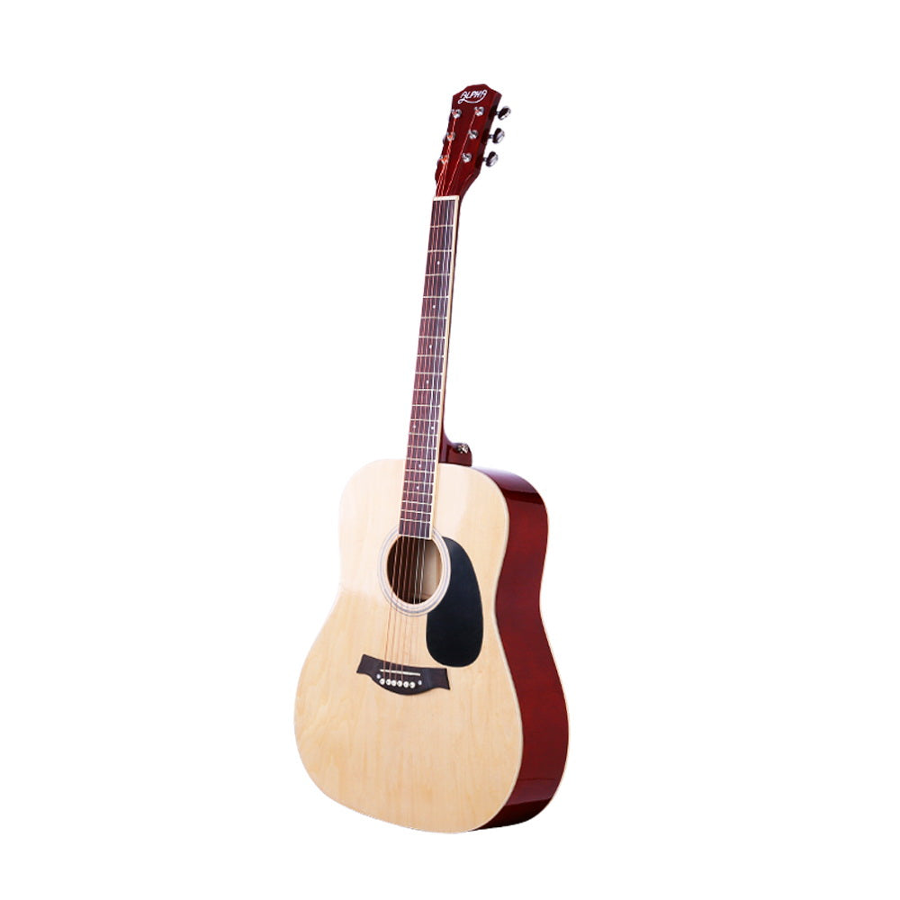 41 Inch Acoustic Guitar Wooden Body Steel String Dreadnought Wood