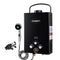 Devanti Portable Gas Water Heater 8L/Min With Pump LPG System Black