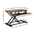 Standing Desk Riser Height Adjustable Rustic Brown 80CM