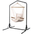 Outdoor Hammock Chair with Stand Swing Hanging Hammock Garden Cream