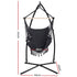 Gardeon Hammock Chair with Steel Stand Hanging Outdoor Tassel Grey