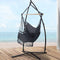 Grey Hammock Chair with Stand Hanging Swing Seat Indoor Outdoor
