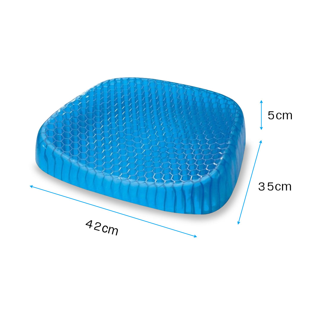 Gel Honeycomb Seat Cushion Flex Back Support Spine Breathable Protector Pad Mats