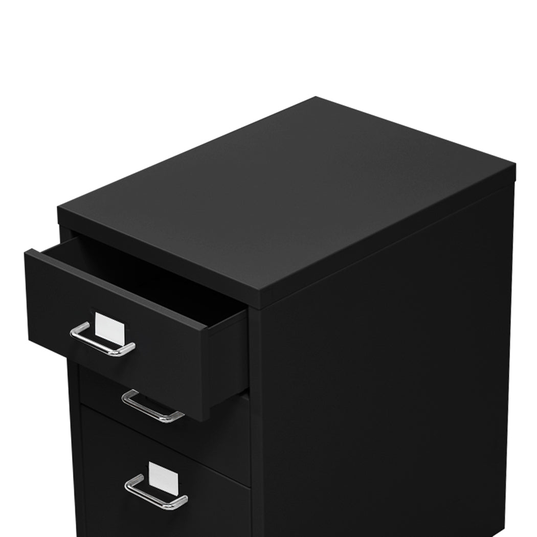 6 Tiers Steel Orgainer Metal File Cabinet With Drawers Office Furniture Black