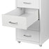 6 Tiers Steel Orgainer Metal File Cabinet With Drawers Office Furniture White