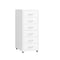 6 Tiers Steel Orgainer Metal File Cabinet With Drawers Office Furniture White