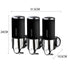 3 Bottles Bathroom Shower Soap Shampoo Gel Dispenser Pump Wall 1500ml Black