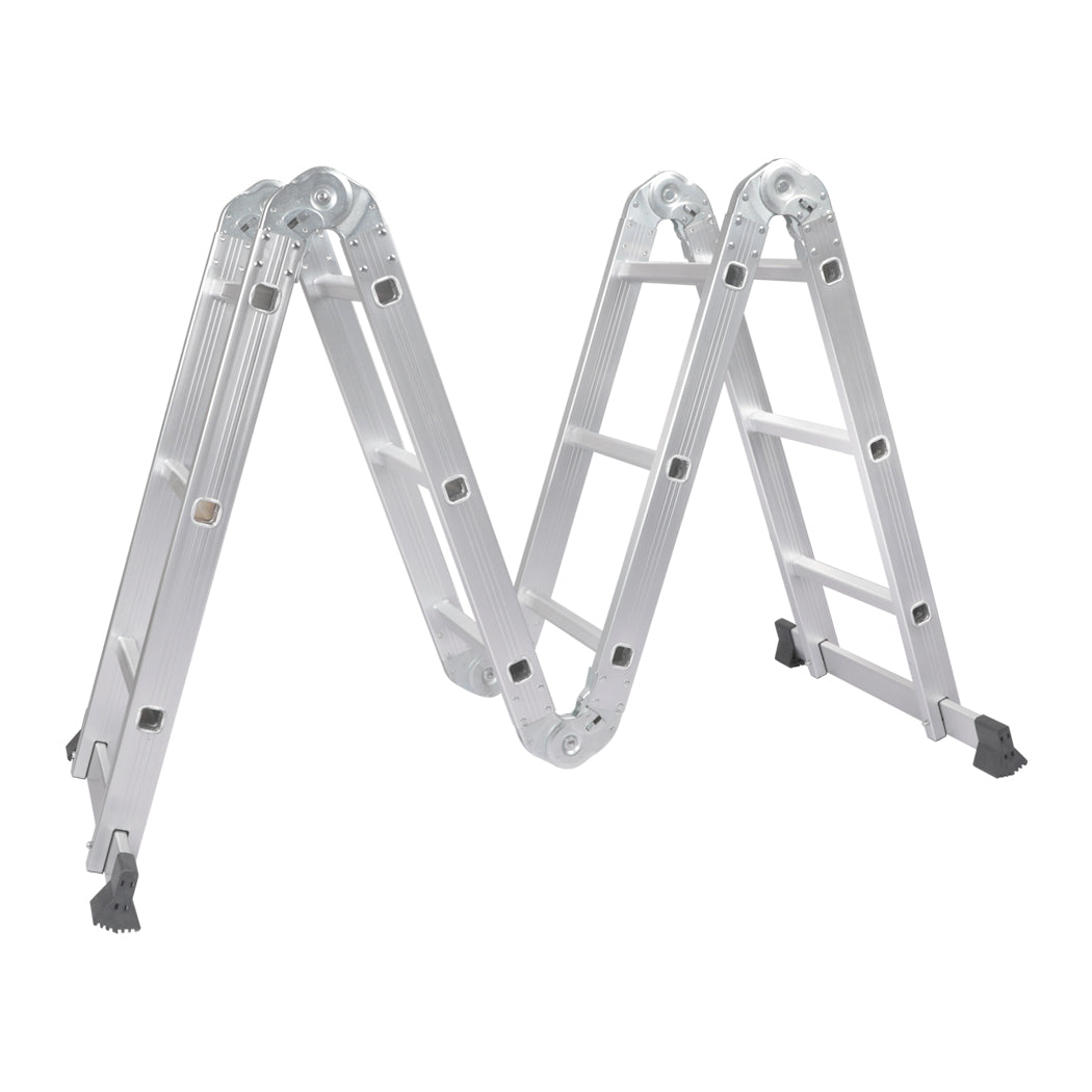 Multi Purpose Ladder 5.7M Aluminium Folding Platform Household Office Extension