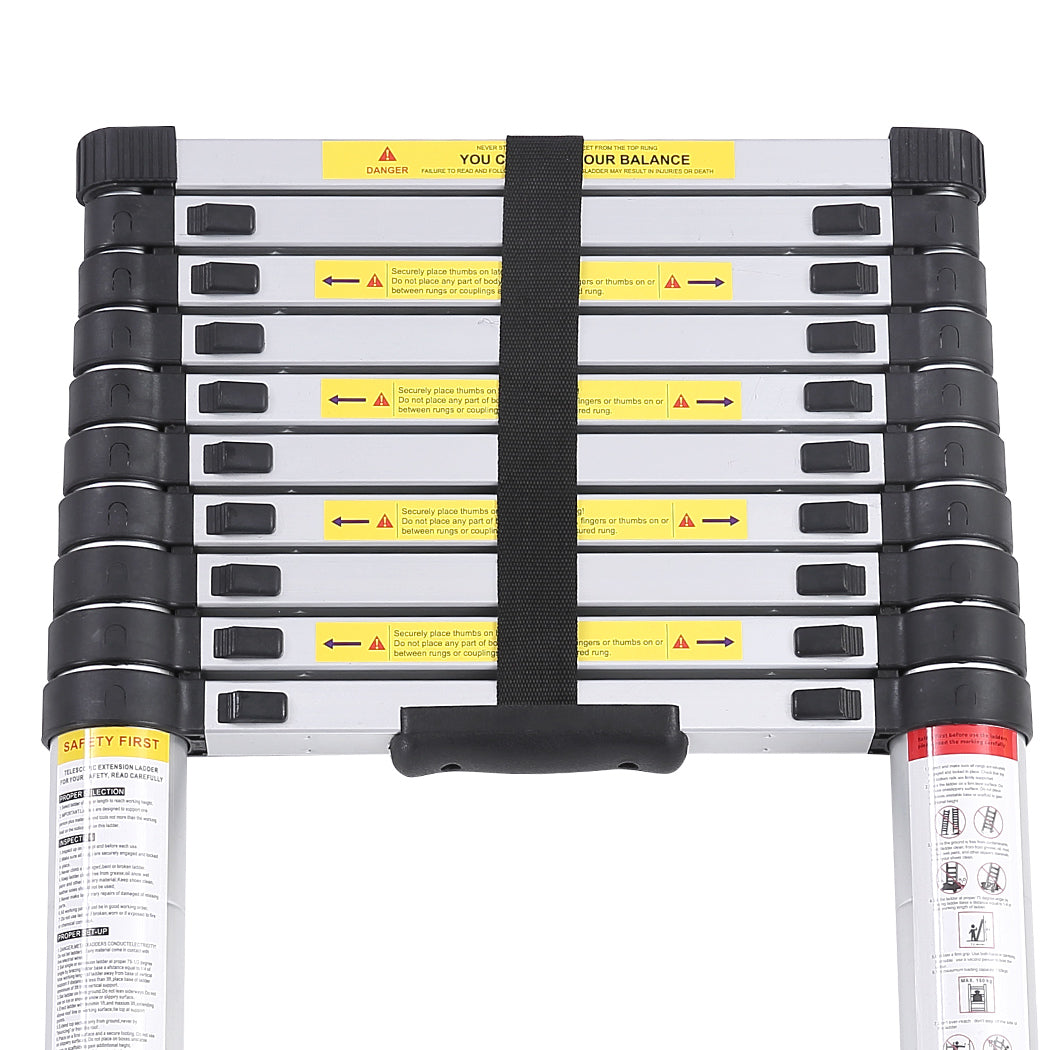 2M Telescopic Aluminium Multipurpose Ladder Extension Alloy Extendable Step