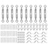 Wire Rope DIY Balustrade Kit 10 Set Stainless Steel Grade316 Eye/Eye