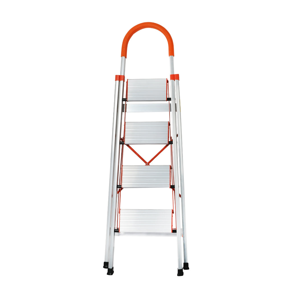 4 Step Ladder Multi-Purpose Folding Aluminium Lightweight Non Slip Platform