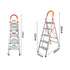 5 Step Ladder Multi-Purpose Folding Aluminium Lightweight Non Slip Platform