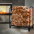 Firewood Rack Holder 4FT Fireplace Tool Log Wood Steel  Large Storage