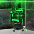 Laser Level Green Light Self Leveling 360° Rotary 3D 12 Line Measure