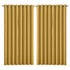 2x Blockout Curtains Panels 3 Layers Mustard CD1003-300X230-GY