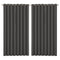 2x Blockout Curtains Panels 3 Layers Charcoal CD1003-300X230-GY