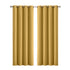 2x Blockout Curtains Panels 3 Layers Mustard