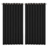 2x Blockout Curtains Panels 3 Layers Black CD1003-300X230-GY