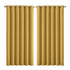 2x Blockout Curtains Panels 3 Layers Mustard