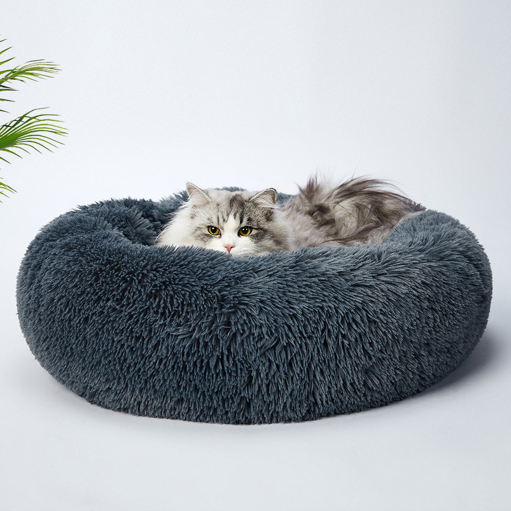 Pet Bed Dog Beds Mattress Bedding Cat Pad Mat Cushion Winter L Dark Grey