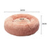 Pet Bed Cat Dog Donut Nest Calming Kennel Cave Deep Sleeping Pink M