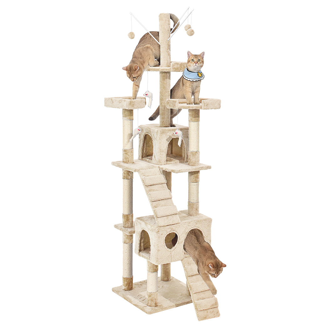 2.1M Cat Scratching Post Tree Gym House Condo Furniture Scratcher Tower