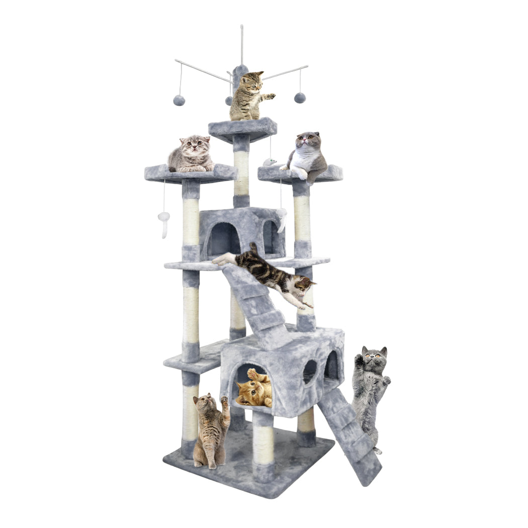 2.1M Cat Scratching Post Tree Gym House Condo Furniture Scratcher Tower