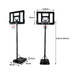 Basketball Hoop Stand System Portable 3.05M Height Adjustable Net Ring In Ground