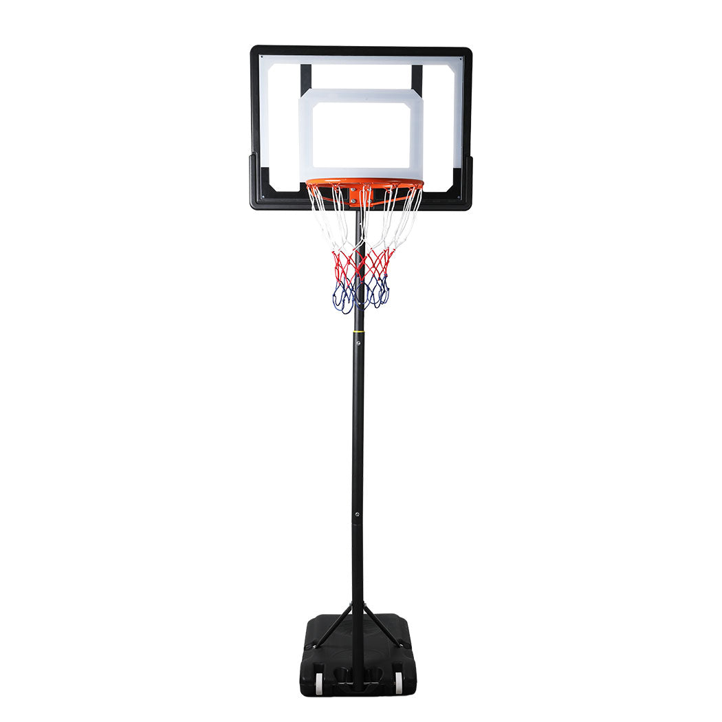 Basketball Hoop Stand System Ring Portable 2.1M Adjustable Height Kids In Ground