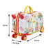 Kids Ride On Suitcase Children Travel Luggage Carry Bag Trolley Zoo