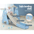 Kids Slide Swing Set Basketball Hoop Outdoor Playground Toys 170cm Blue