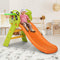 Kids Slide 100cm with Basketball Hoop Indoor Outdoor Play Set Orange