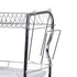 3 Tier Stainless Steel Dish Rack Drainer Tray Kitchen Storage Cup Cutlery Holder