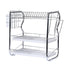 3 Tier Stainless Steel Dish Rack Drainer Tray Kitchen Storage Cup Cutlery Holder