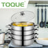 4 Tier Stainless Steel Steamer Meat Vegetable Cooking Steam Hot Pot Kitchen Tool