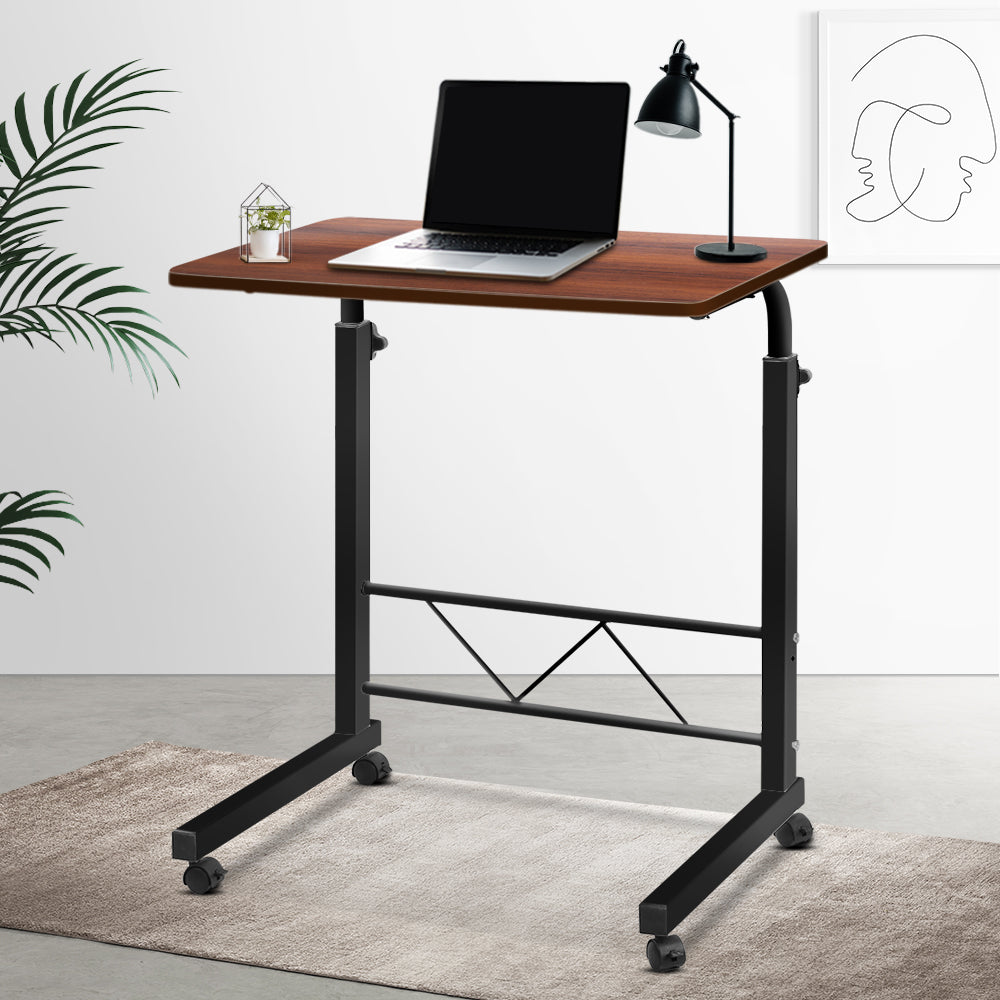 Laptop Desk Table Adjustable 60CM Dark Wood