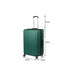 24"  Luggage Suitcase Code Lock Hard Shell Travel Carry Bag Trolley