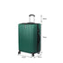 28"  Luggage Suitcase Code Lock Hard Shell Travel Carry Bag Trolley