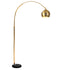 Modern LED Floor Lamp Stand Reading Light Height Adjustable Indoor Marble Base