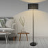 Modern LED Floor Lamp Stand Reading Light Decoration Indoor Classic Linen Fabric