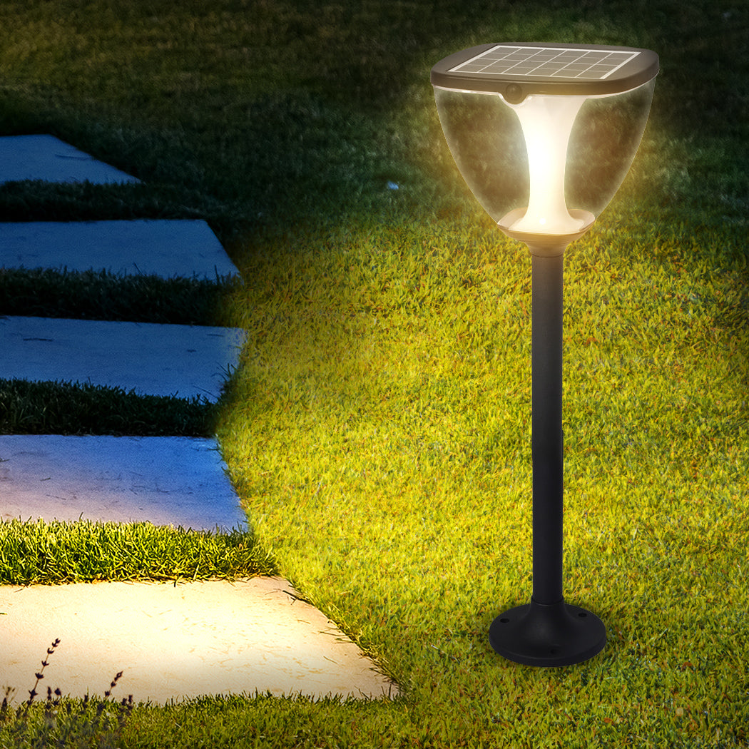 Solar Powered LED Ground Garden Lights Path Yard Park Lawn Outdoor 80cm