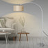 Modern LED Floor Lamp Reading Light Free Standing Height Adjustable Marble Base