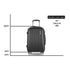 20" 55cm Luggage Trolley Travel Set Suitcase Carry On Hard Shell Case Sets Lightweight Black